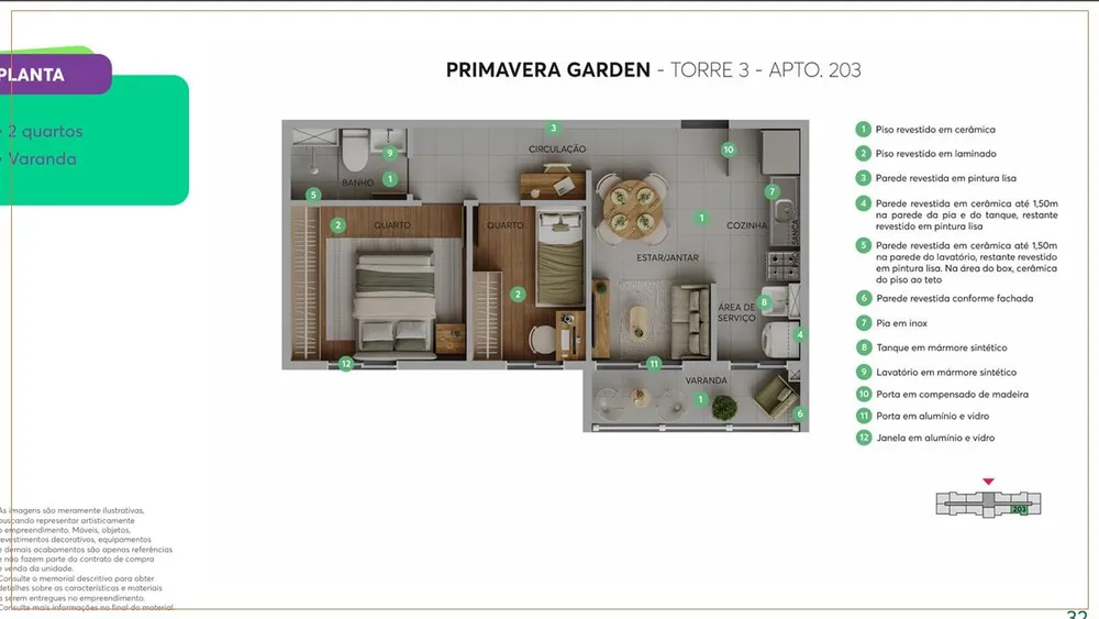 Apartamento, 2 quartos, 35 m² - Foto 14