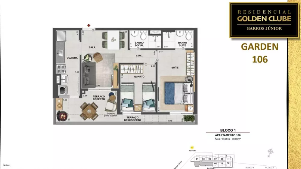 Apartamento, 3 quartos, 66 m² - Foto 28