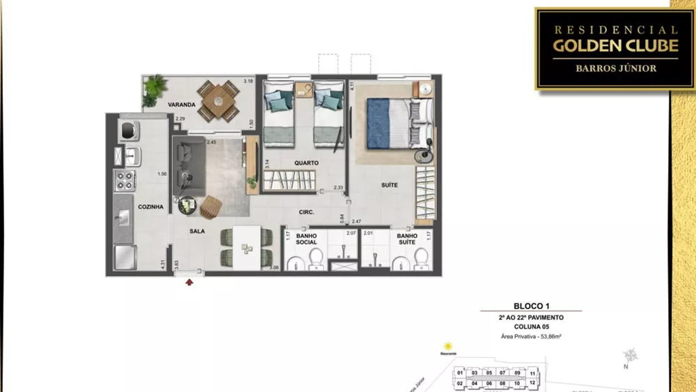 Apartamento, 3 quartos, 66 m² - Foto 35