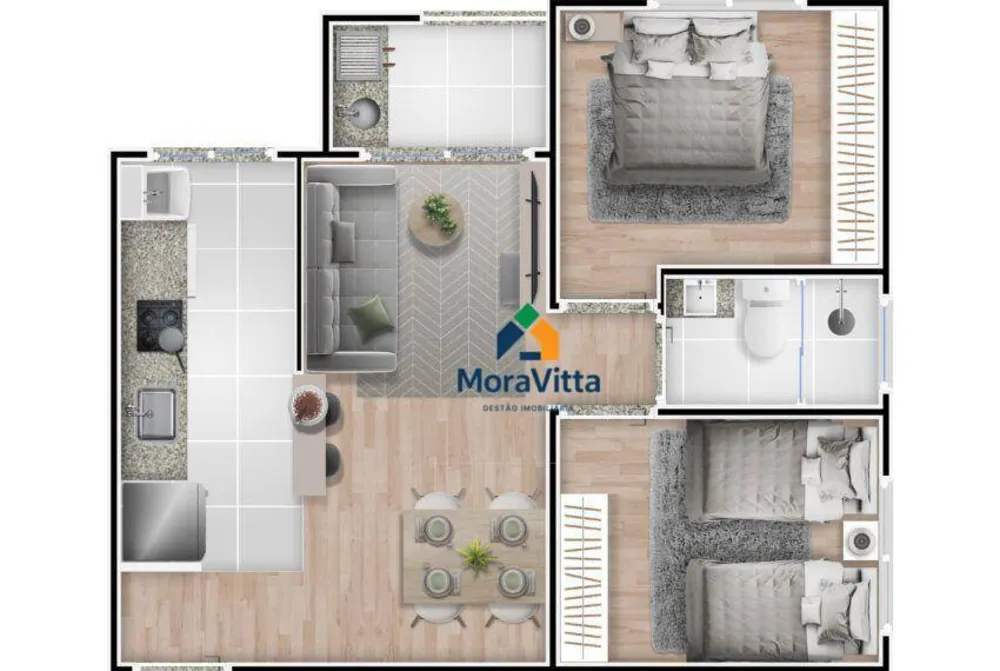 Apartamento, 2 quartos, 49 m² - Foto 7