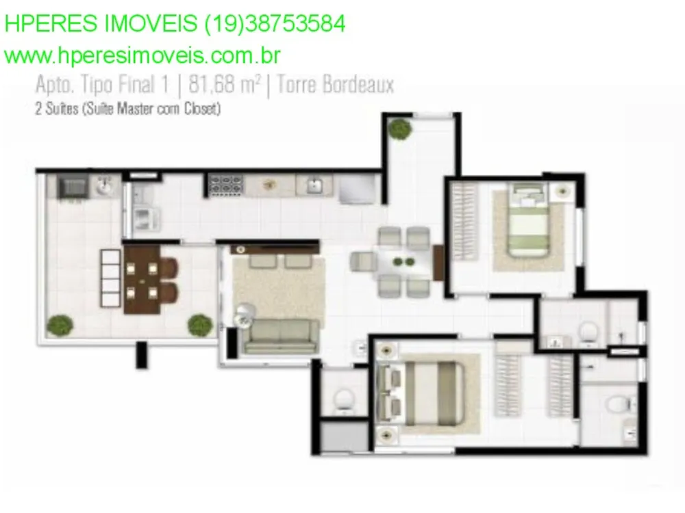 Apartamento, 2 quartos, 81 m² - Foto 1