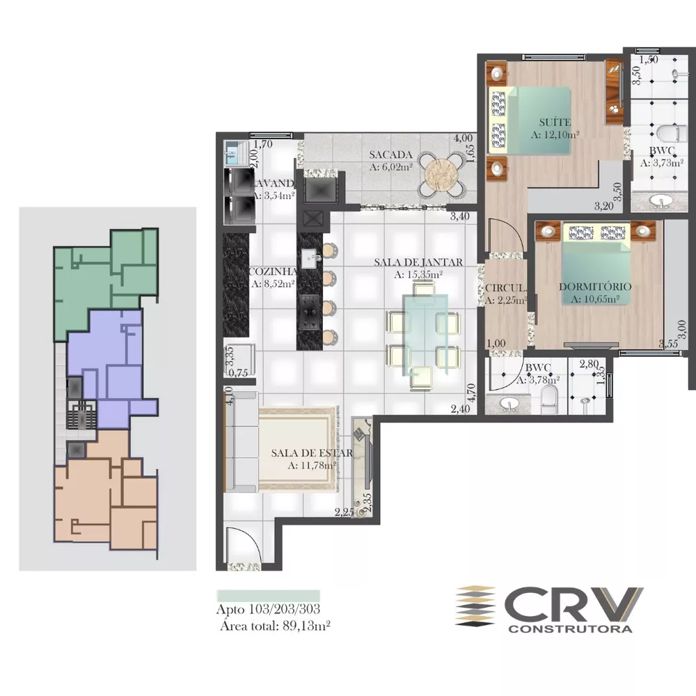 Apartamento, 2 quartos, 89 m² - Foto 10