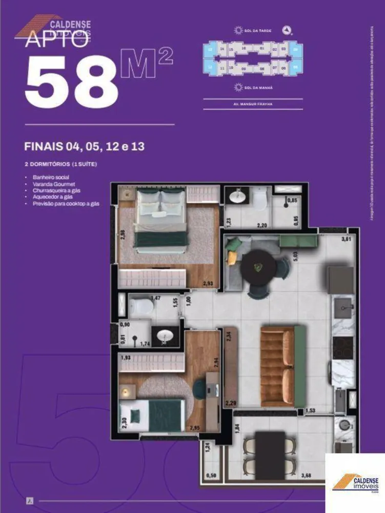 Apartamento, 1 quarto, 38 m² - Foto 3