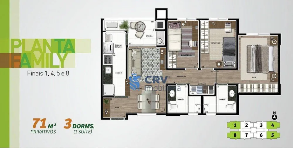 Apartamento, 3 quartos, 71 m² - Foto 11