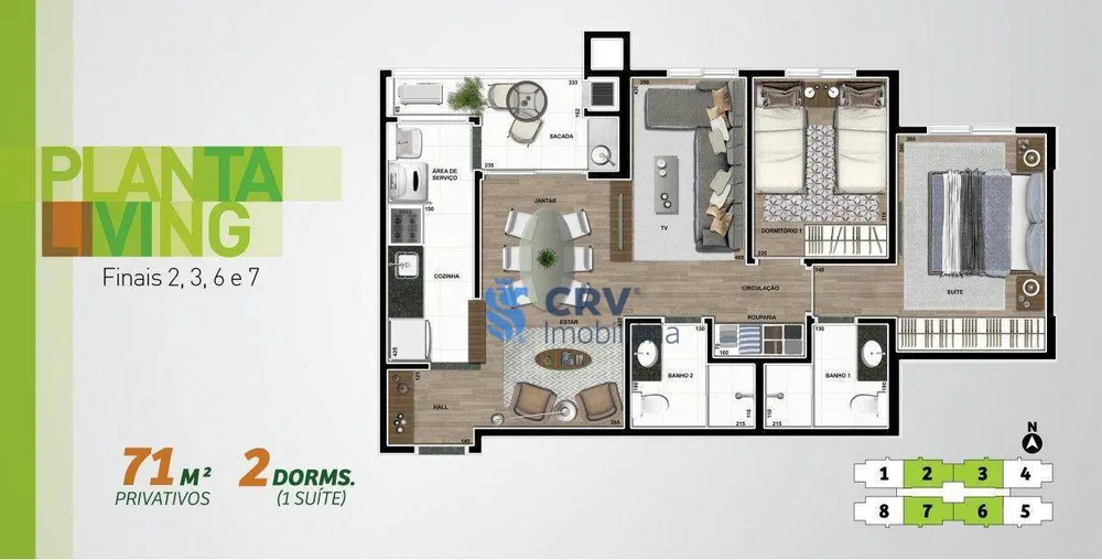Apartamento, 3 quartos, 71 m² - Foto 8