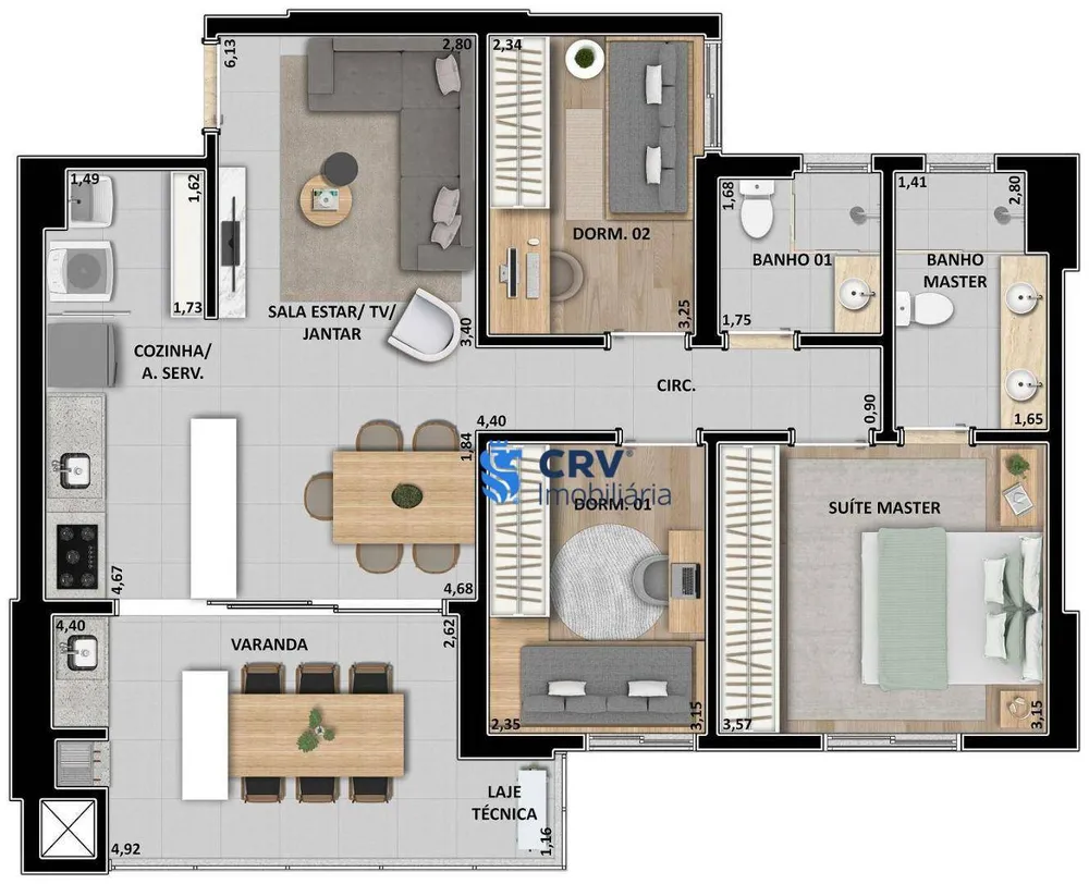 Apartamento, 3 quartos, 89 m² - Foto 6