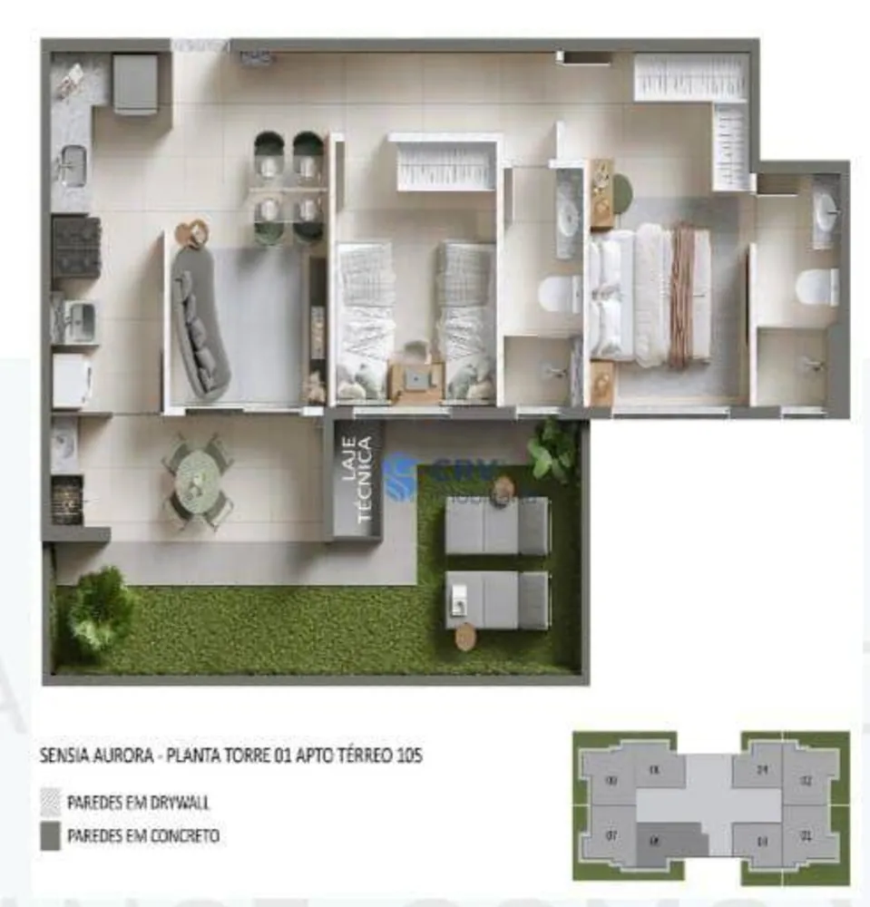 Apartamento, 2 quartos, 56 m² - Foto 8