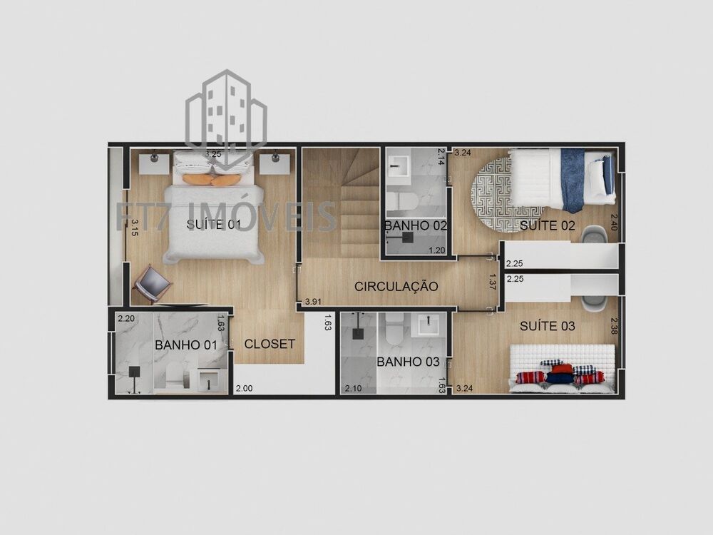Casa, 3 quartos, 105 m² - Foto 11