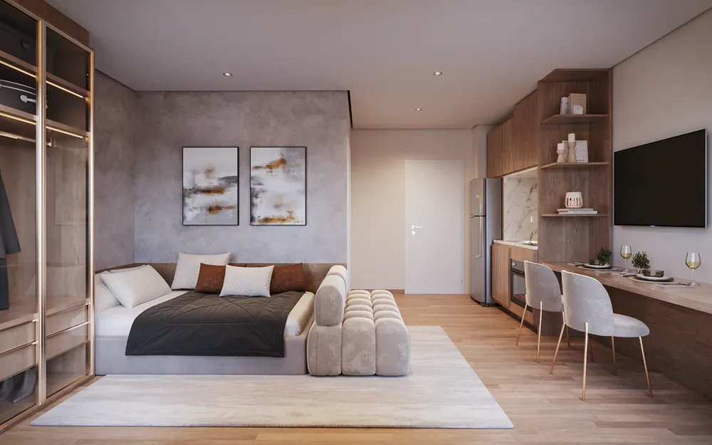 Apartamento, 1 quarto, 27 m² - Foto 1