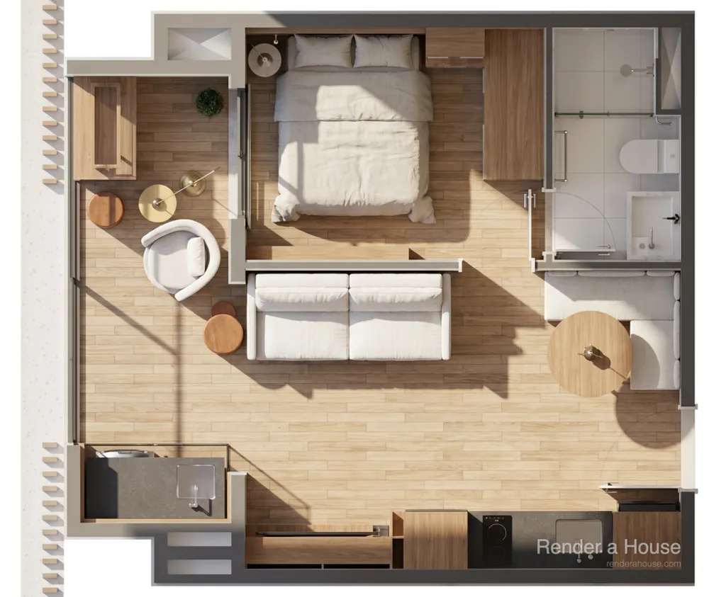 Apartamento, 2 quartos, 46 m² - Foto 1