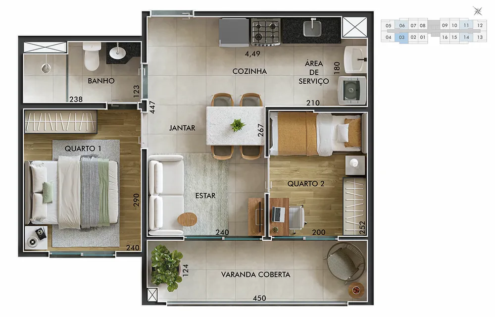 Apartamento, 1 quarto, 30 m² - Foto 1