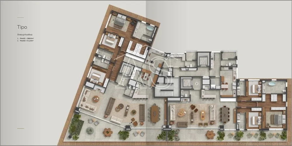 Apartamento, 6 quartos, 505 m² - Foto 2
