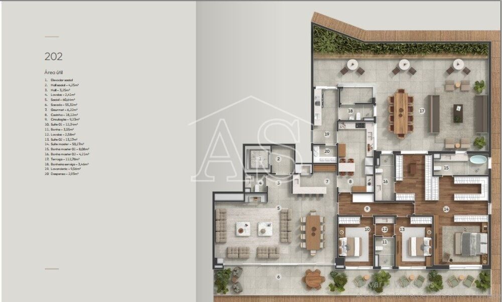 Apartamento Lançamentos com 3 quartos, 505m² - Foto 8
