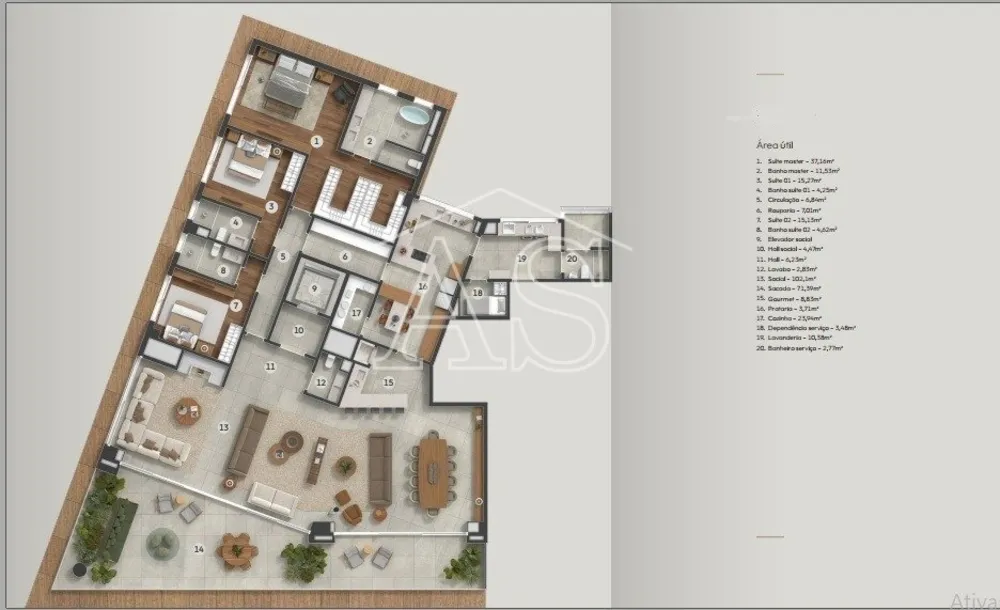 Apartamento, 3 quartos, 389 m² - Foto 8