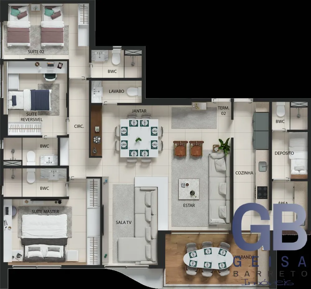 Apartamento, 4 quartos, 132 m² - Foto 12