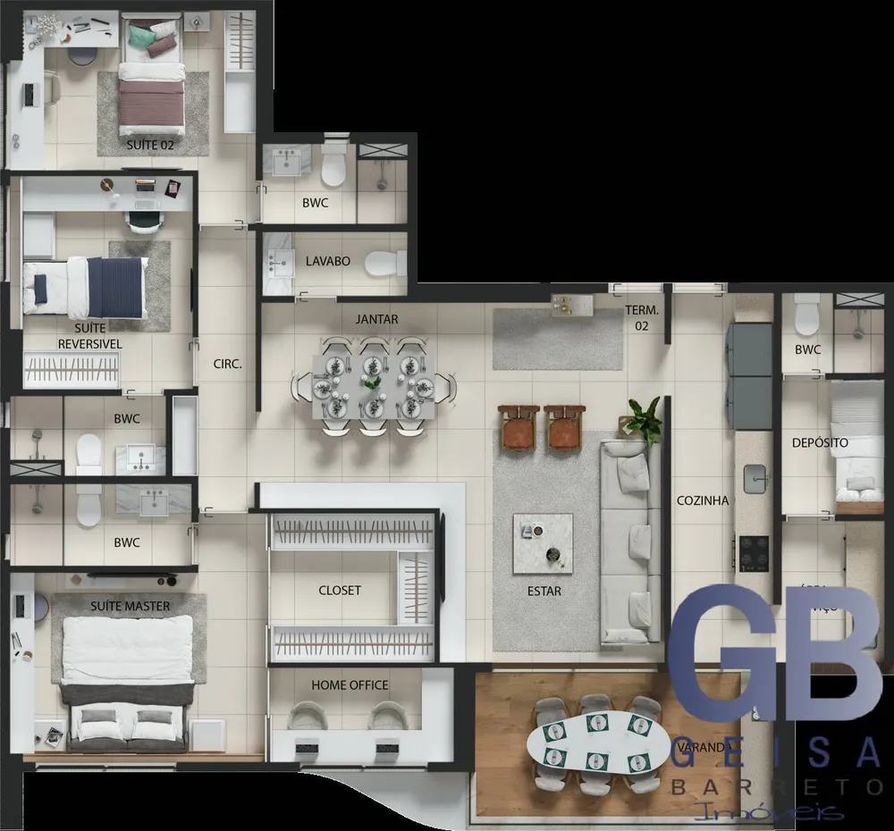 Apartamento, 4 quartos, 132 m² - Foto 13