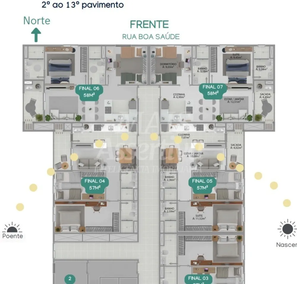 Apartamento, 2 quartos, 57 m² - Foto 6