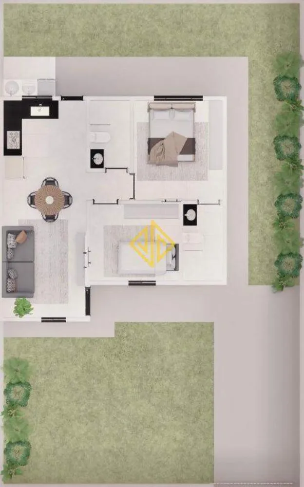 Casa, 2 quartos, 49 m² - Foto 2