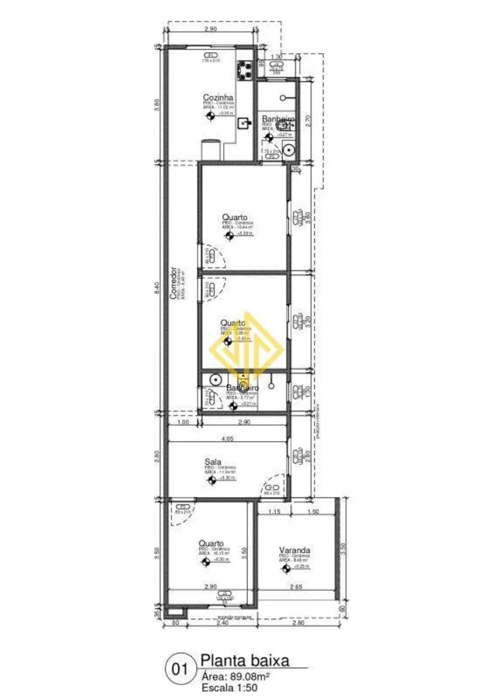 Casa, 3 quartos, 89 m² - Foto 11
