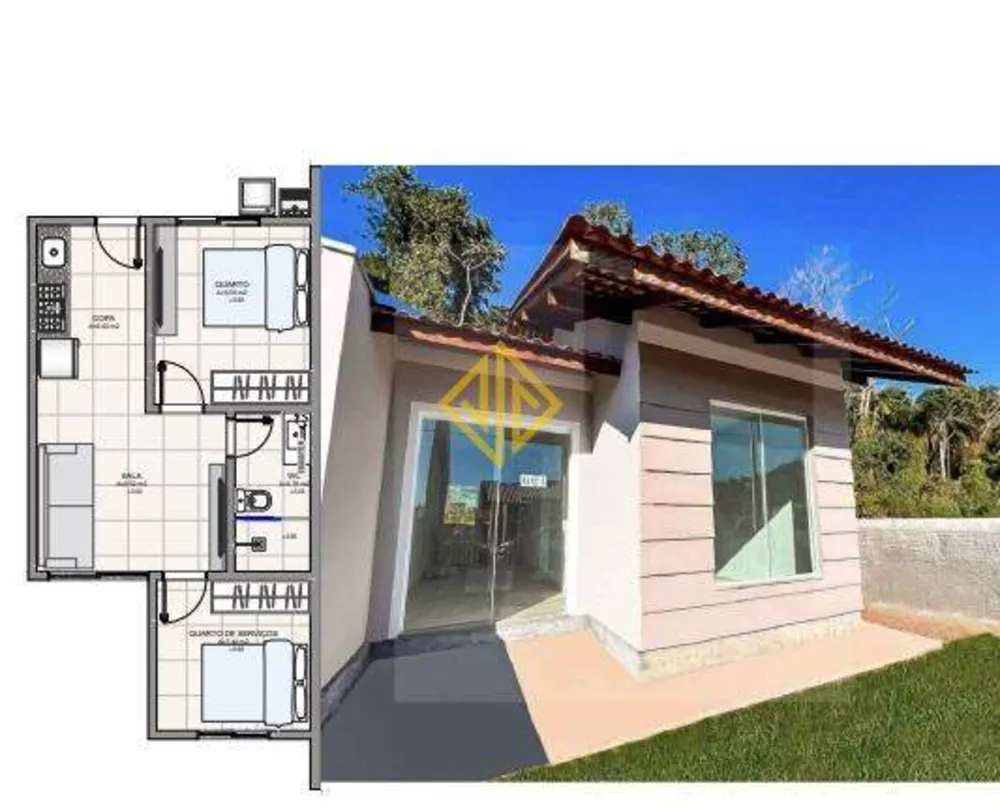 Casa à venda com 2 quartos, 45m² - Foto 1