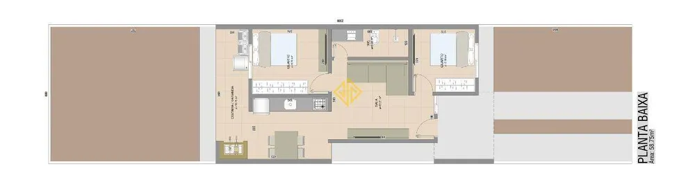 Casa, 2 quartos, 59 m² - Foto 4