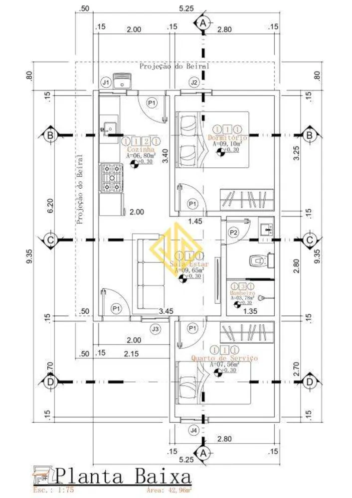 Casa, 2 quartos, 45 m² - Foto 4