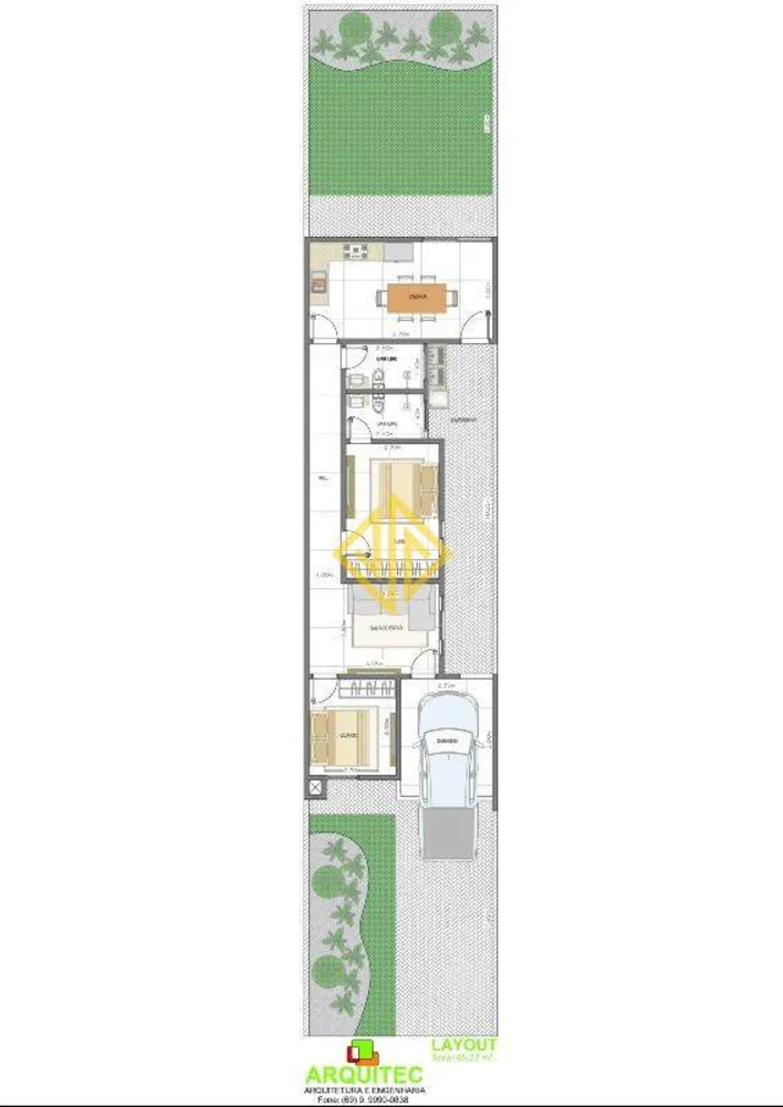 Casa, 2 quartos, 85 m² - Foto 1