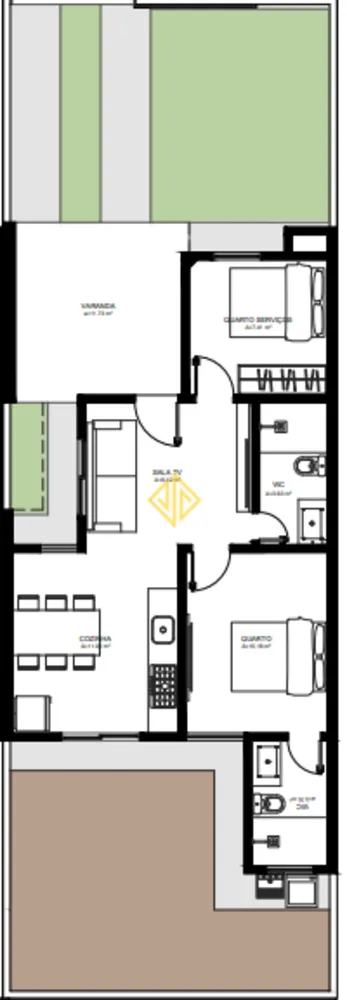Casa, 2 quartos, 71 m² - Foto 2