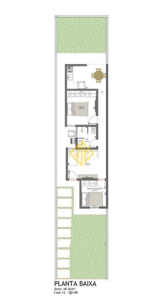 Casa, 2 quartos, 65 m² - Foto 1