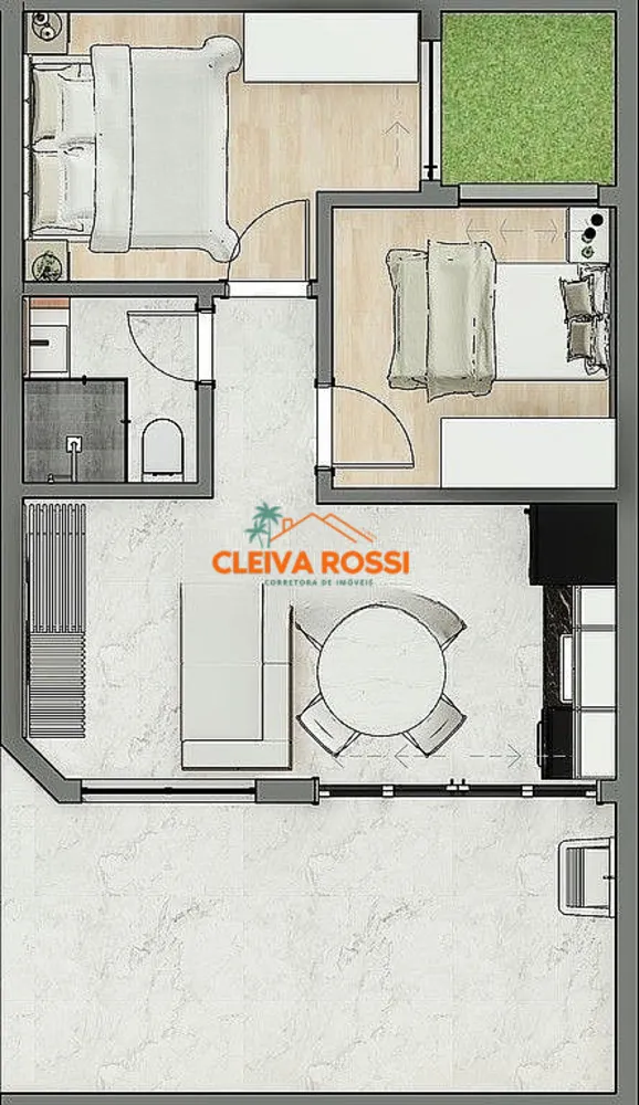 Casa, 2 quartos, 40 m² - Foto 2