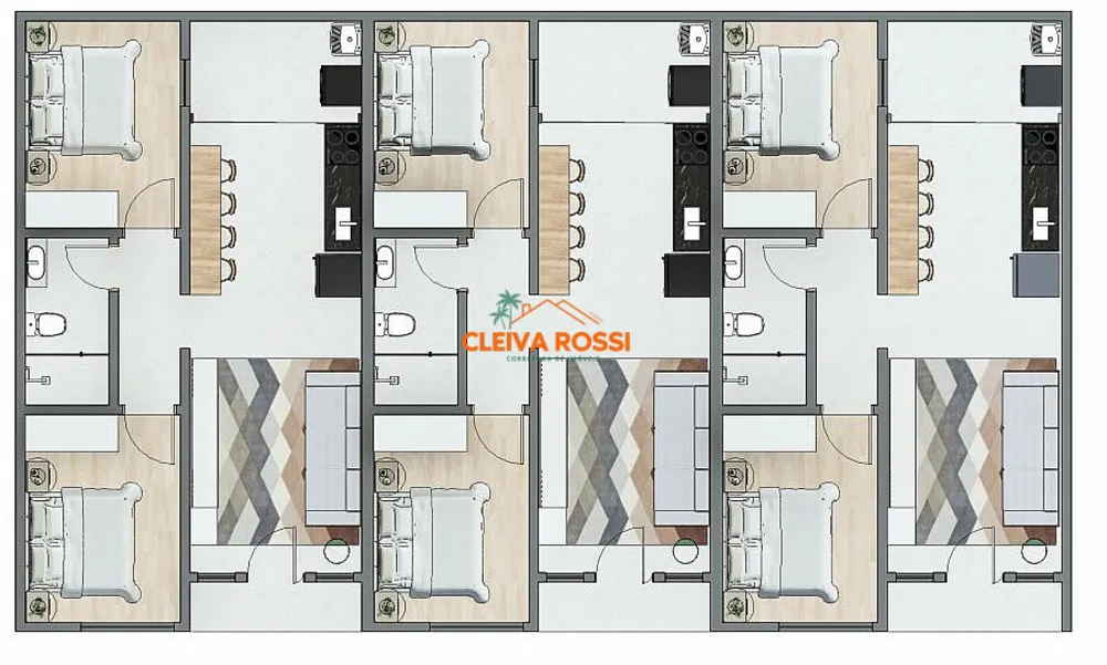 Casa, 2 quartos, 56 m² - Foto 12