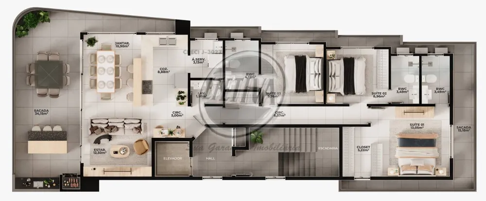 Apartamento, 3 quartos, 117 m² - Foto 16