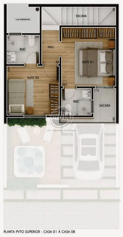 Sobrado, 2 quartos, 62 m² - Foto 8