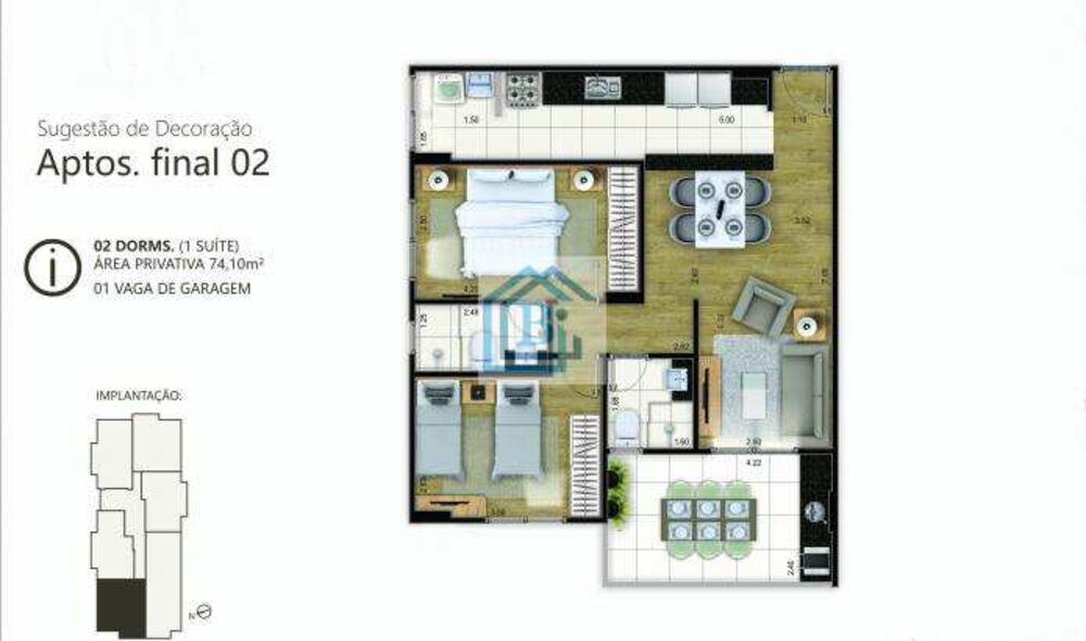 Apartamento, 2 quartos, 68 m² - Foto 9