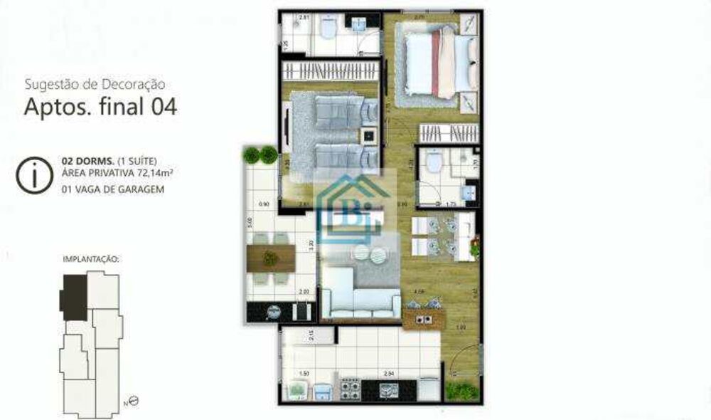 Apartamento, 2 quartos, 68 m² - Foto 11