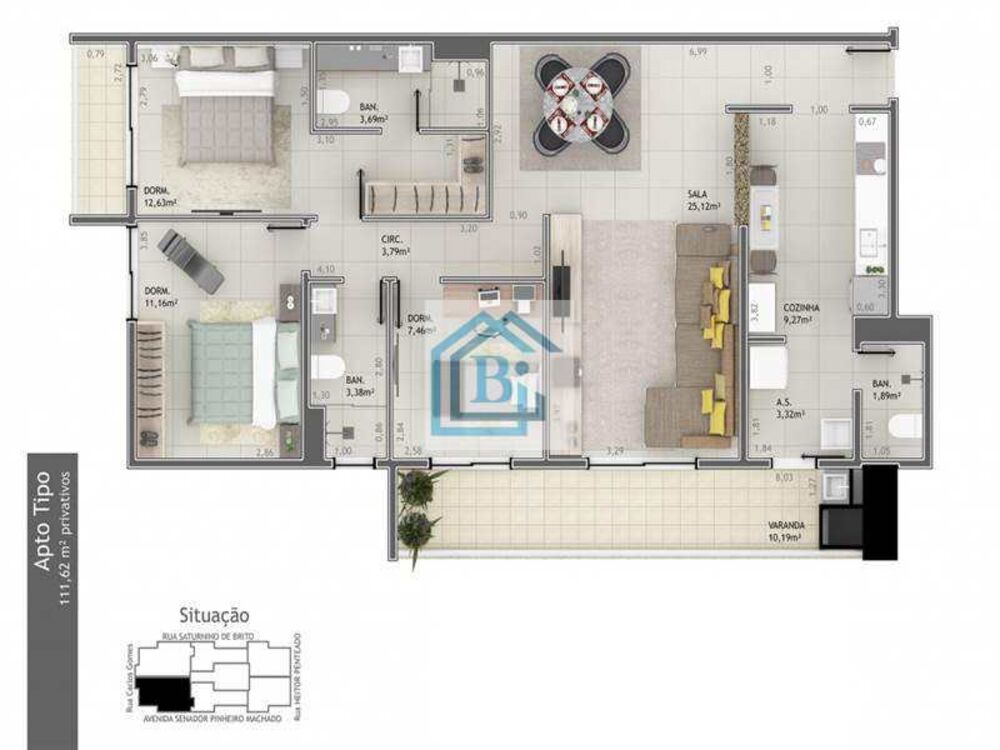 Apartamento, 3 quartos, 111 m² - Foto 4