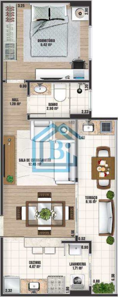 Apartamento, 2 quartos, 7121 m² - Foto 4