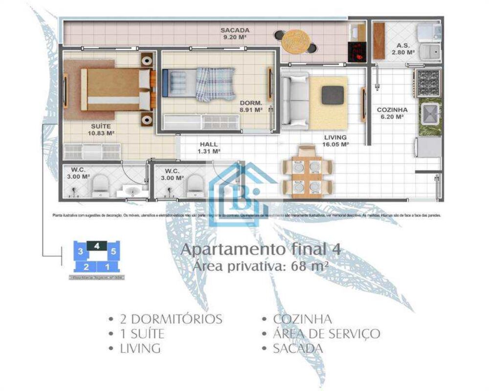 Apartamento, 2 quartos, 68 m² - Foto 16