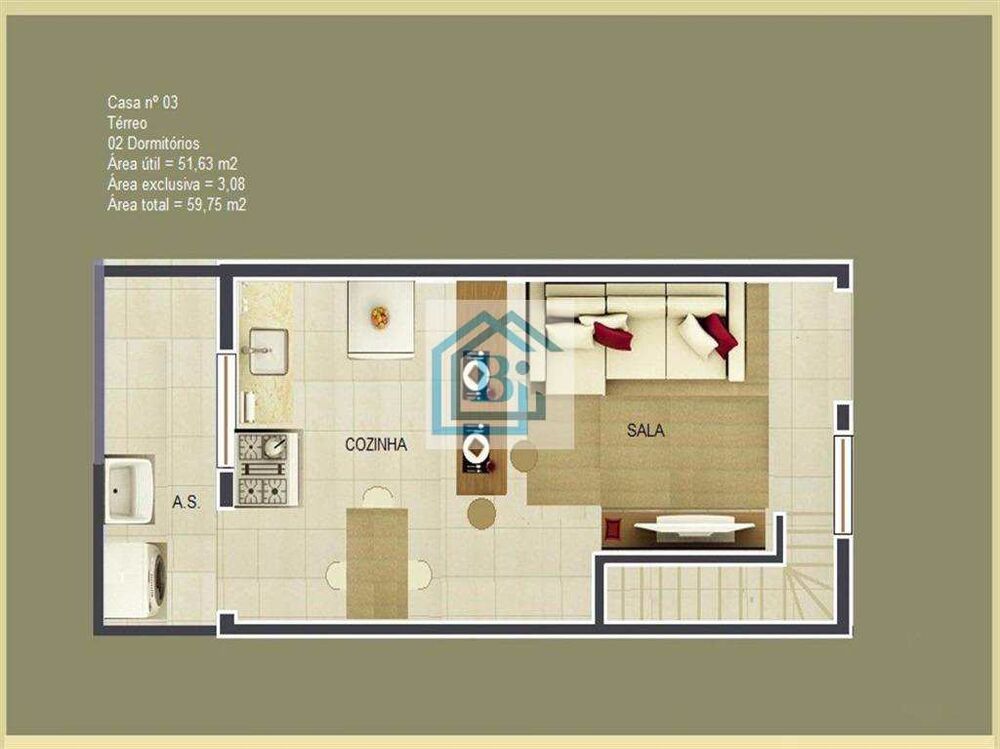 Casa, 2 quartos - Foto 2