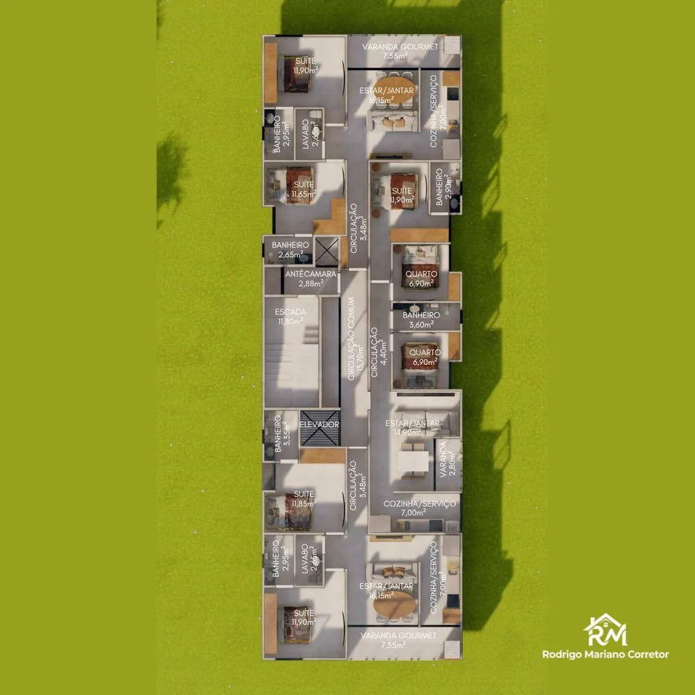Apartamento, 2 quartos, 75 m² - Foto 9