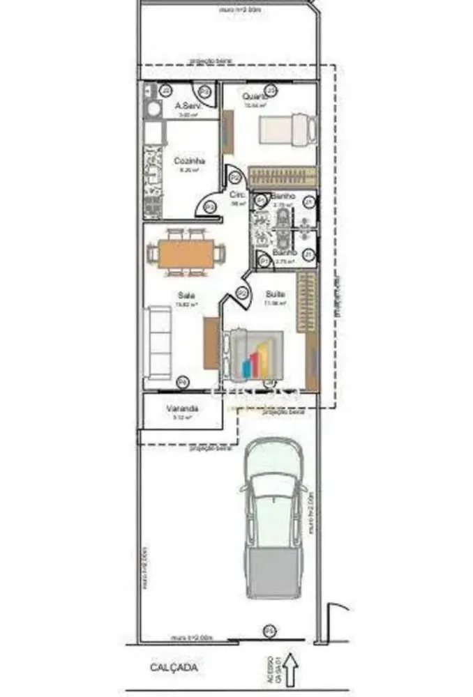 Casa, 2 quartos, 65 m² - Foto 17