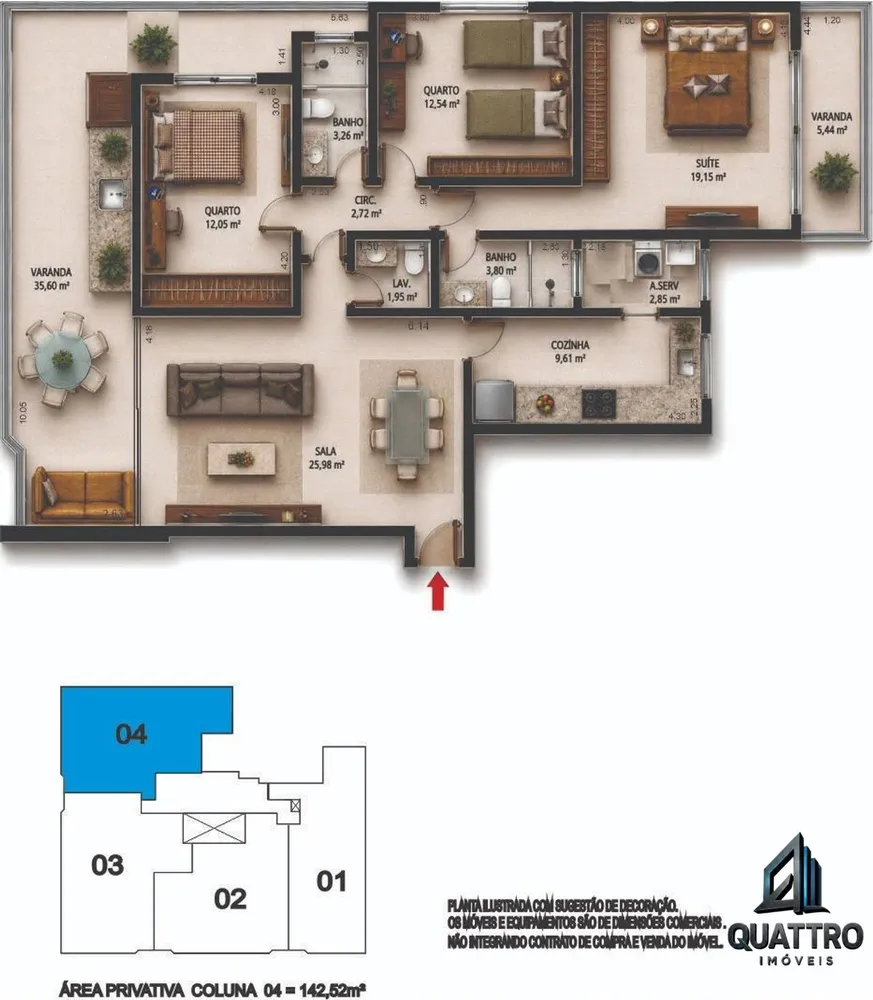 Apartamento, 3 quartos, 135 m² - Foto 9