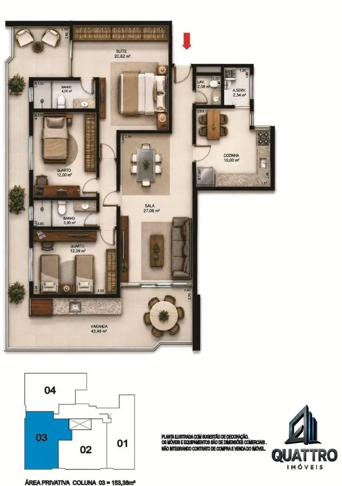 Apartamento, 3 quartos, 135 m² - Foto 7