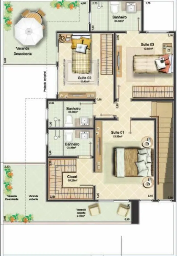 Casa, 3 quartos, 210 m² - Foto 2