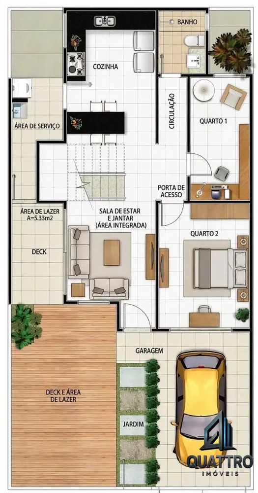 Casa, 2 quartos, 65 m² - Foto 23