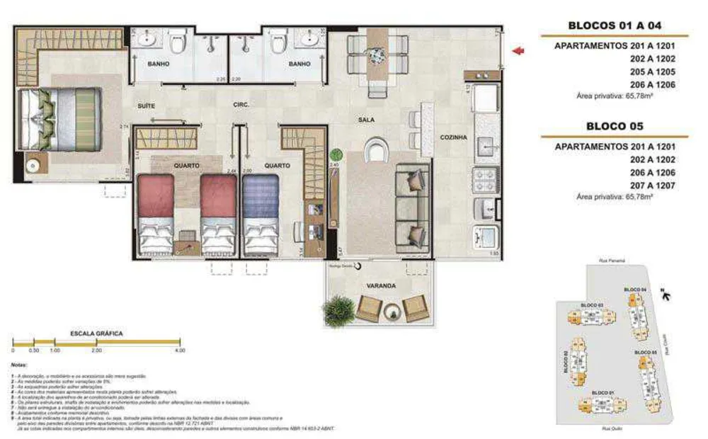 Apartamento, 3 quartos, 70 m² - Foto 6