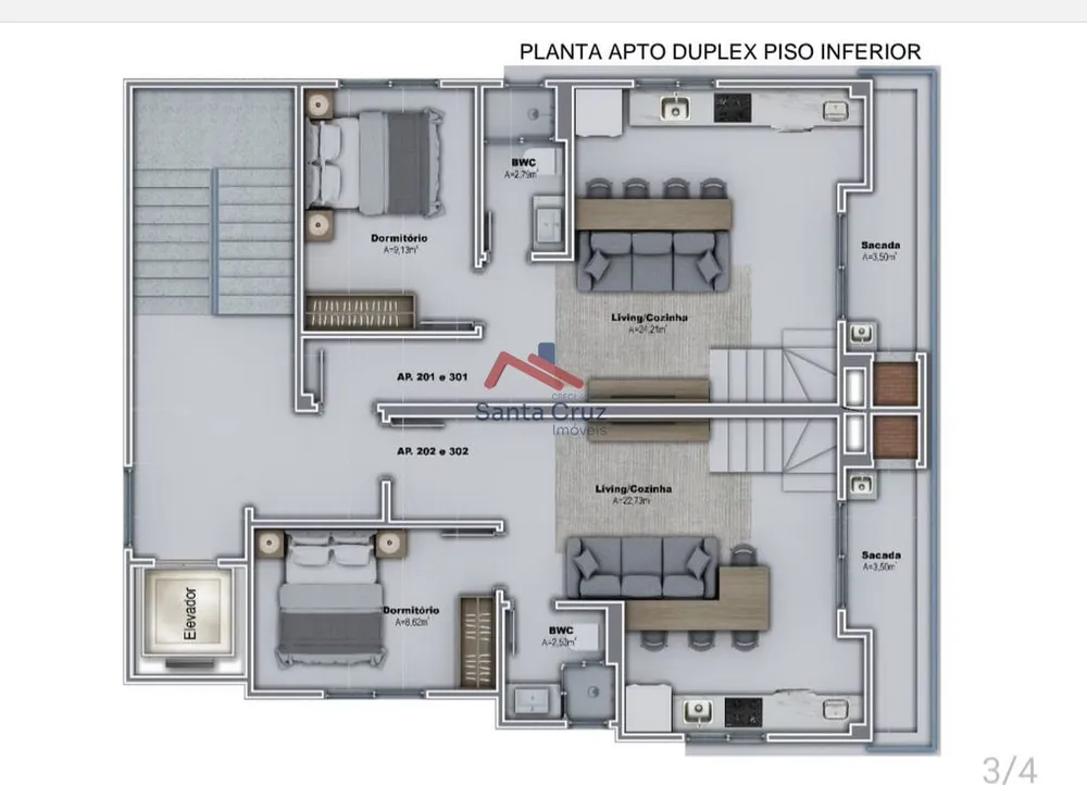 Apartamento, 2 quartos, 64 m² - Foto 3