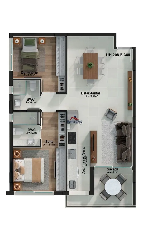 Apartamento, 3 quartos, 158 m² - Foto 4