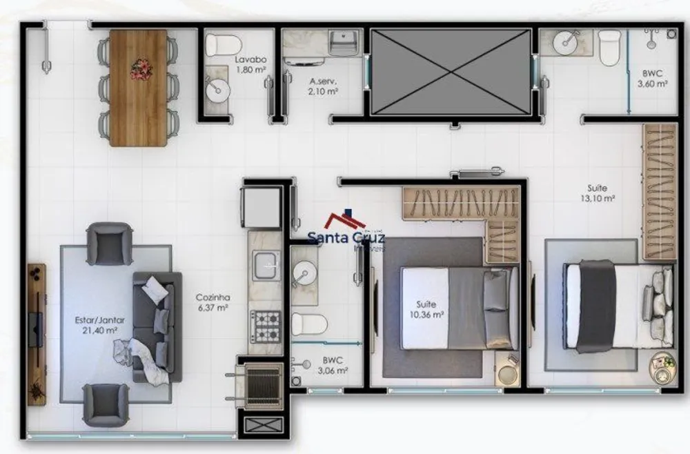 Apartamento, 3 quartos, 149 m² - Foto 1