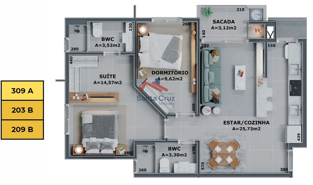 Apartamento, 2 quartos, 68 m² - Foto 5